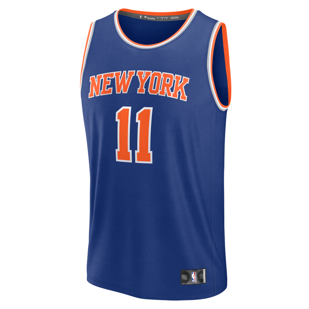 Jalen Brunson New York Knicks Fanatics Youth Fast Break Replica Player Jersey - Icon Edition - Blue | NBA Fan Gear