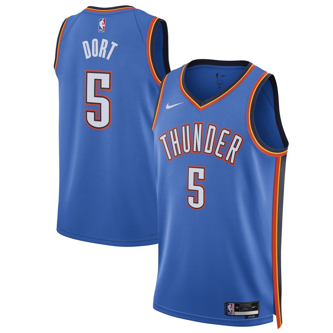 Luguentz Dort Oklahoma City Thunder Nike Unisex Swingman Player Jersey - Icon Edition - Blue | NBA Fan Gear