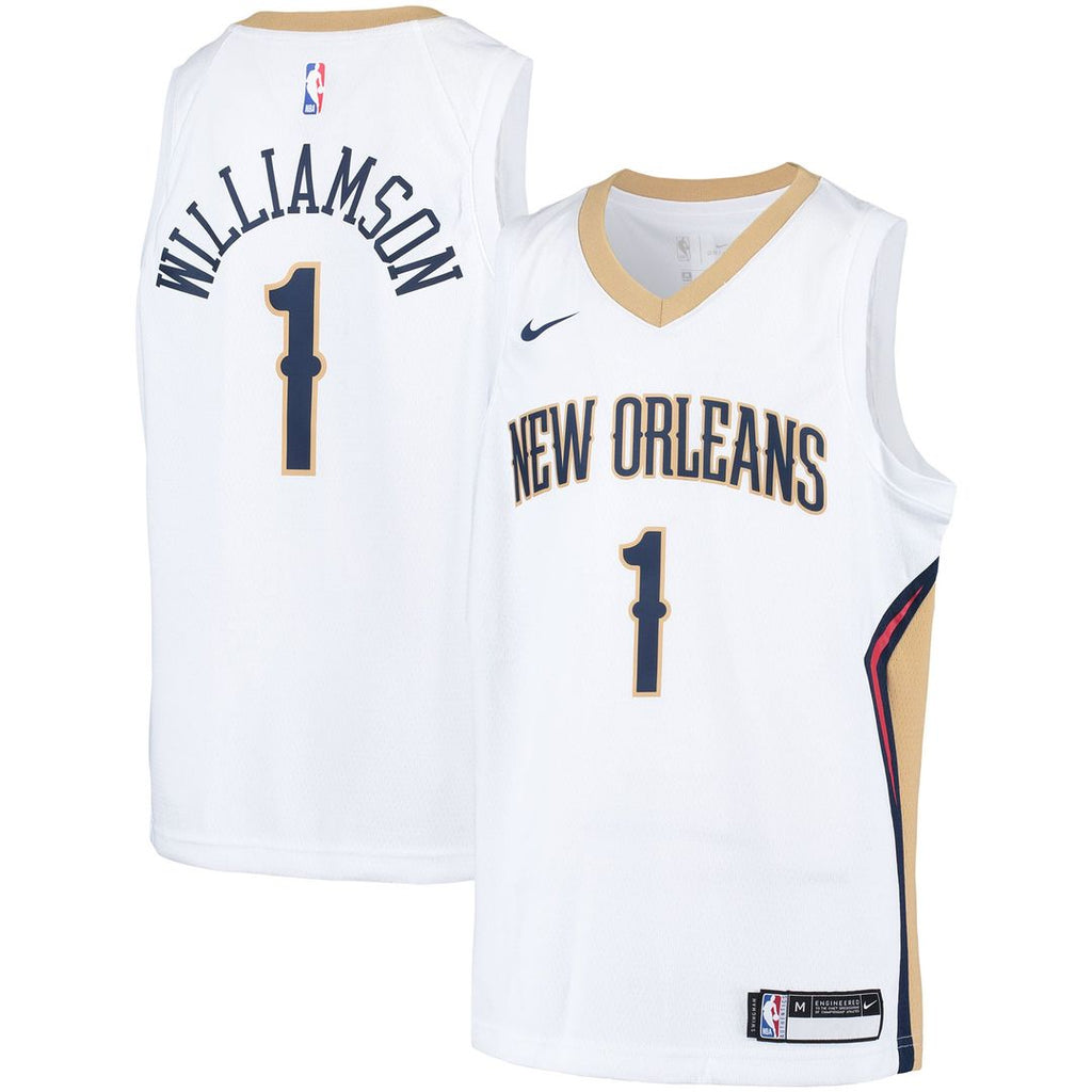 Zion Williamson New Orleans Pelicans Nike Youth Swingman Player Jersey - Association Edition - White | NBA Fan Gear