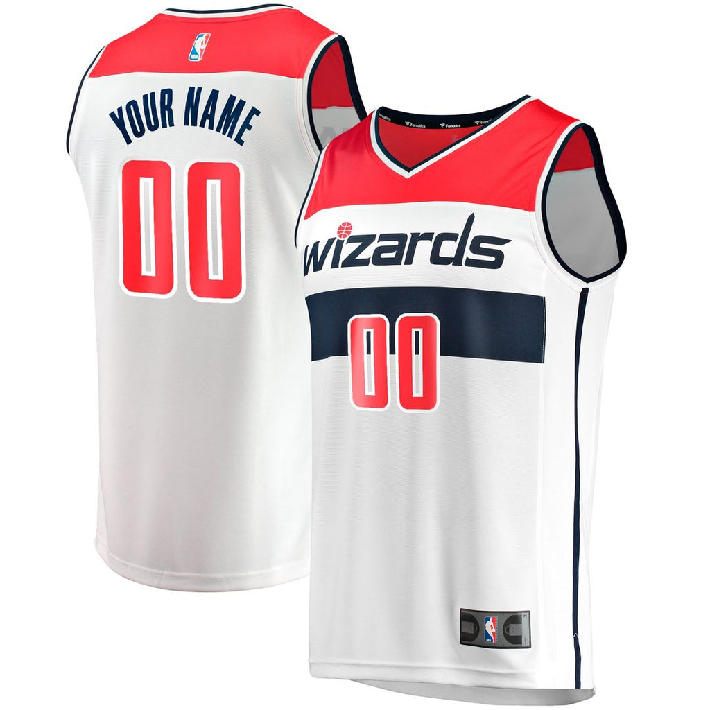 Washington Wizards Fanatics Youth Fast Break Replica Custom Jersey - Association Edition - White | NBA Fan Gear