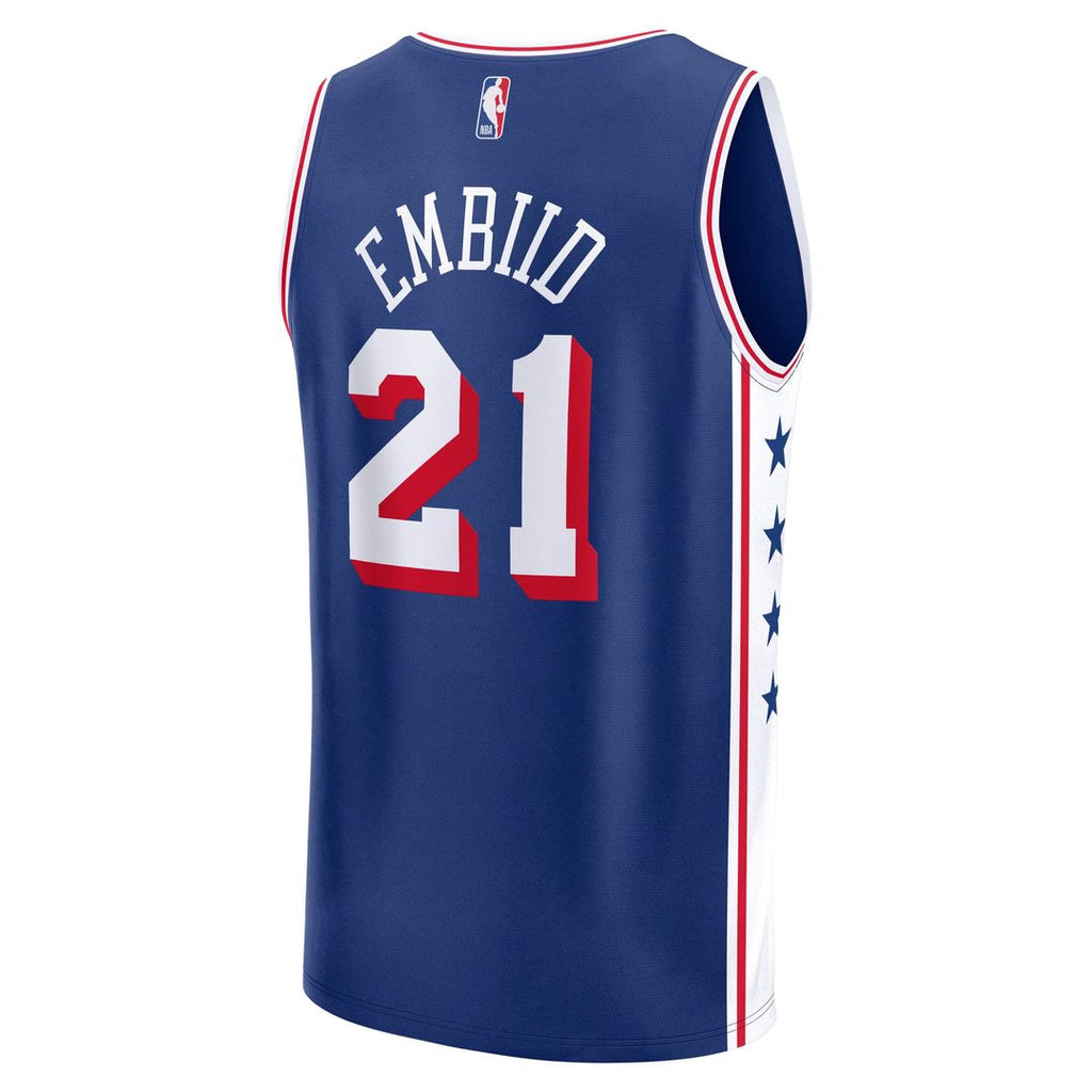 Joel Embiid Philadelphia 76ers Fanatics Fast Break Replica Player Jersey - Icon Edition - Royal | NBA Fan Gear