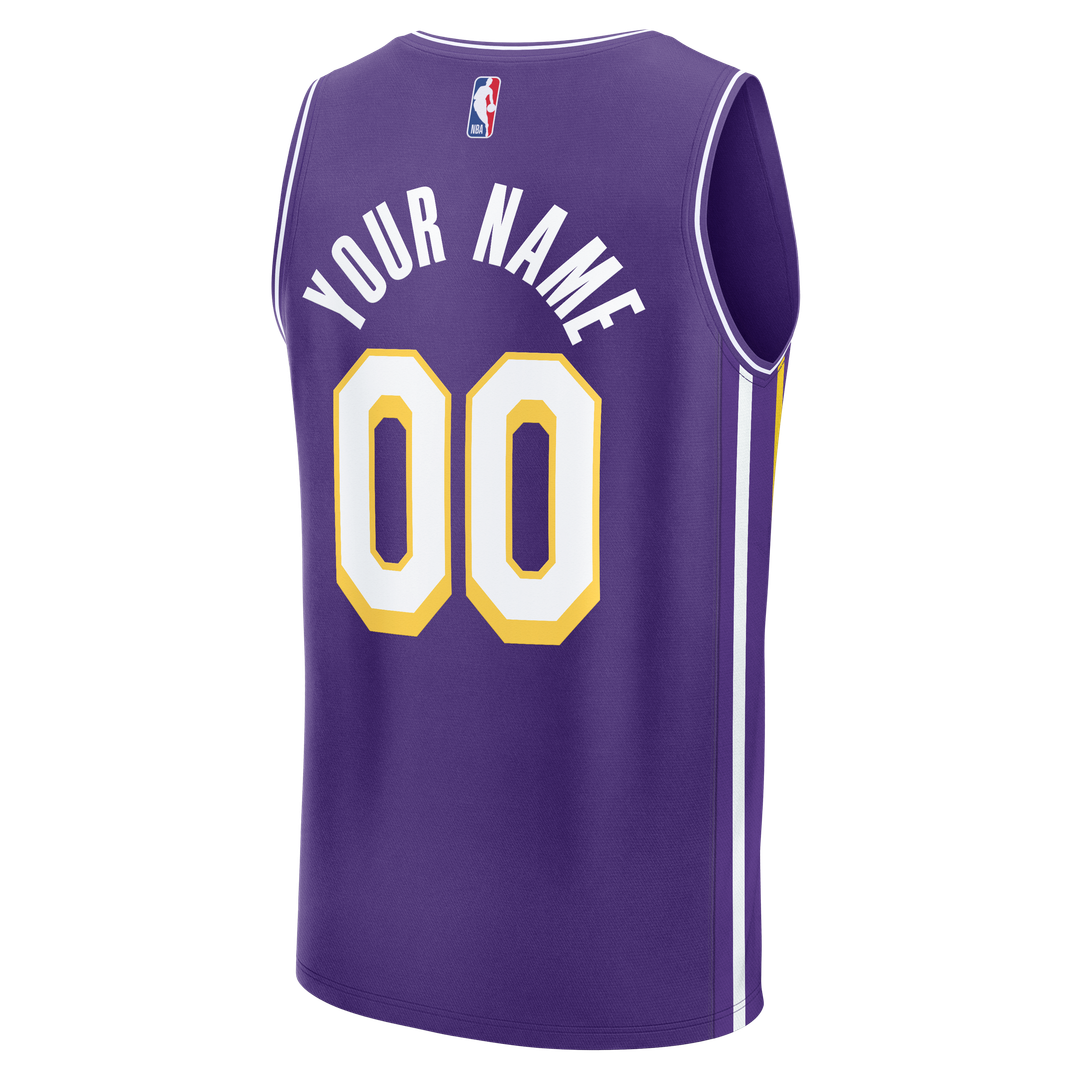 Los Angeles Lakers Fanatics Fast Break Custom Jersey - Icon Edition - Purple | NBA Fan Gear