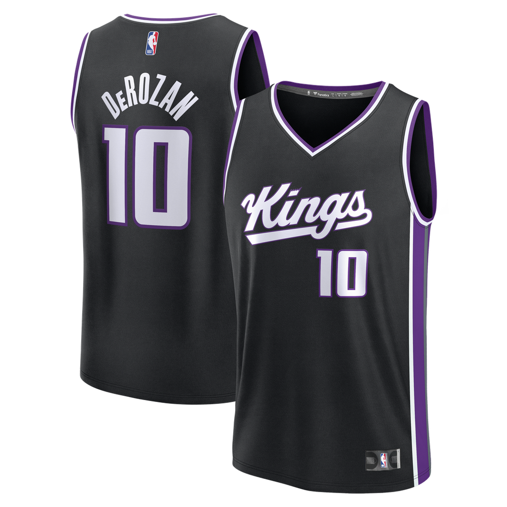 DeMar DeRozan Sacramento Kings Fanatics Fast Break Replica Player Jersey - Icon Edition - Black | NBA Fan Gear