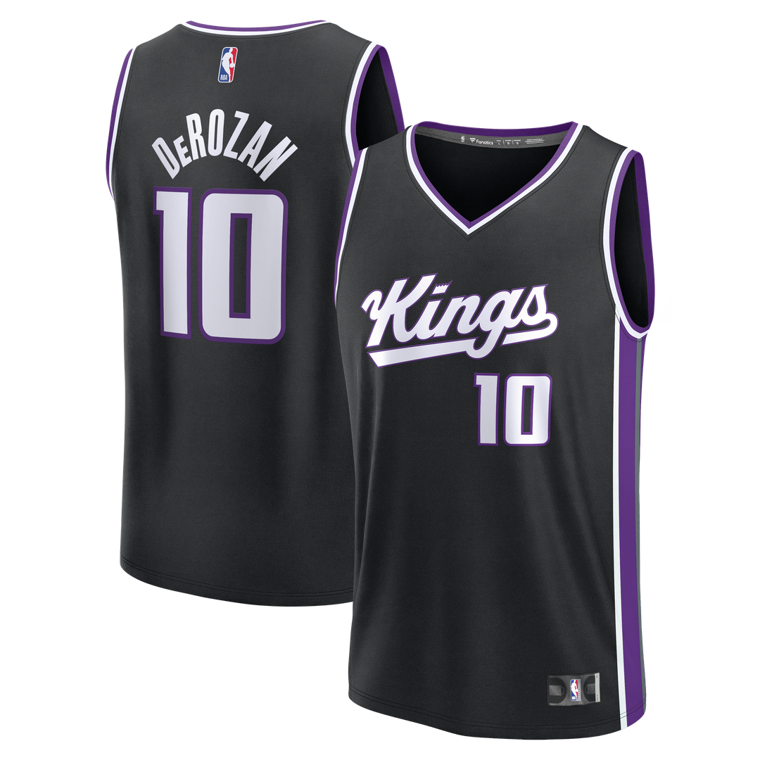 DeMar DeRozan Sacramento Kings Fanatics Fast Break Replica Player Jersey - Icon Edition - Black | NBA Fan Gear