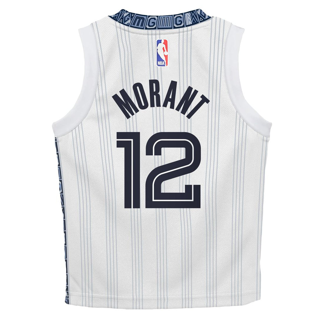 Ja Morant Memphis Grizzlies Nike Preschool 2025/ 26 City Edition Swingman Jersey - White | NBA Fan Gear