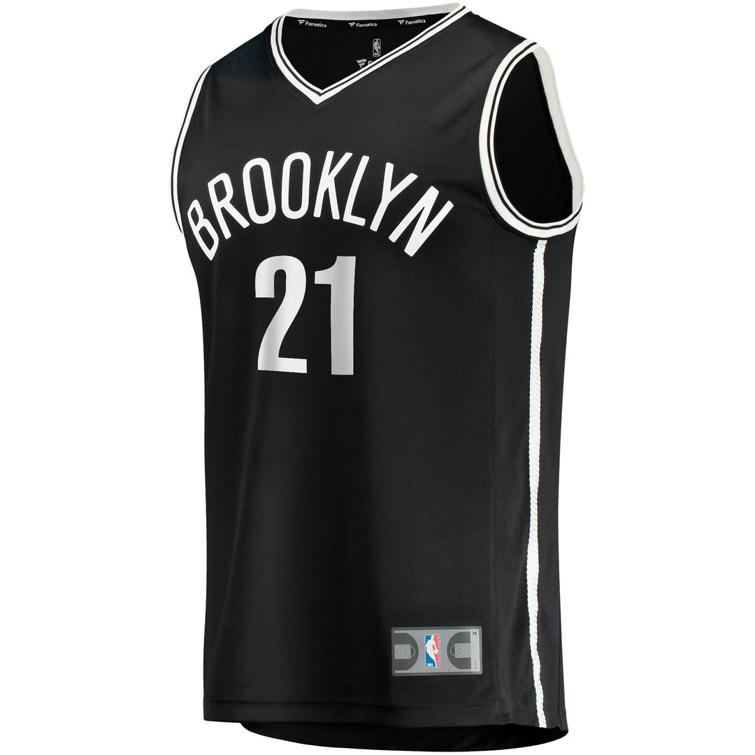 Noah Clowney Brooklyn Nets Fanatics Fast Break Replica Jersey - Icon Edition - Black | NBA Fan Gear