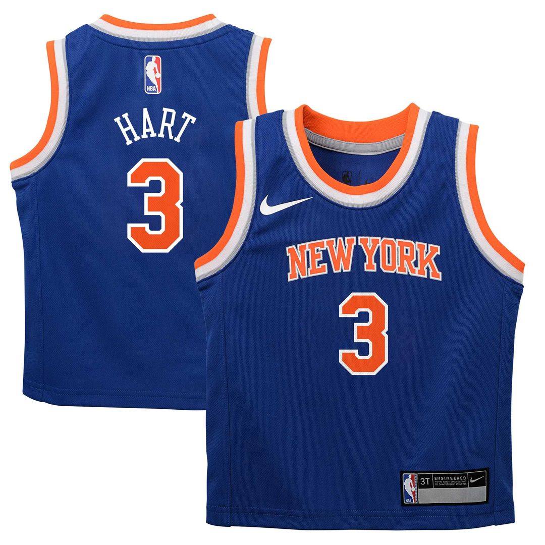 Josh Hart New York Knicks Nike Preschool Replica Swingman Jersey - Icon Edition - Blue | NBA Fan Gear
