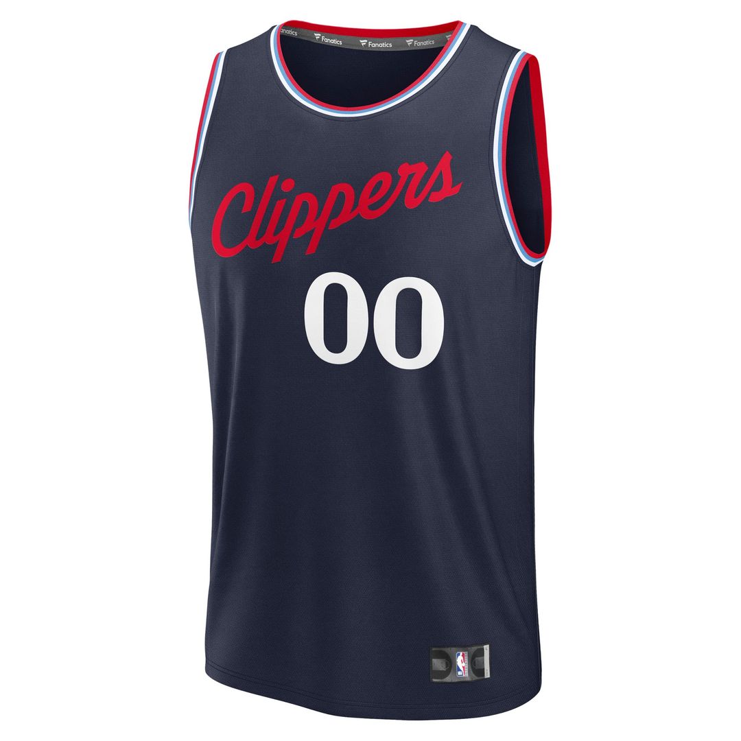 LA Clippers Fanatics Youth Fast Break Custom Replica Jersey - Navy - Icon Edition | NBA Fan Gear