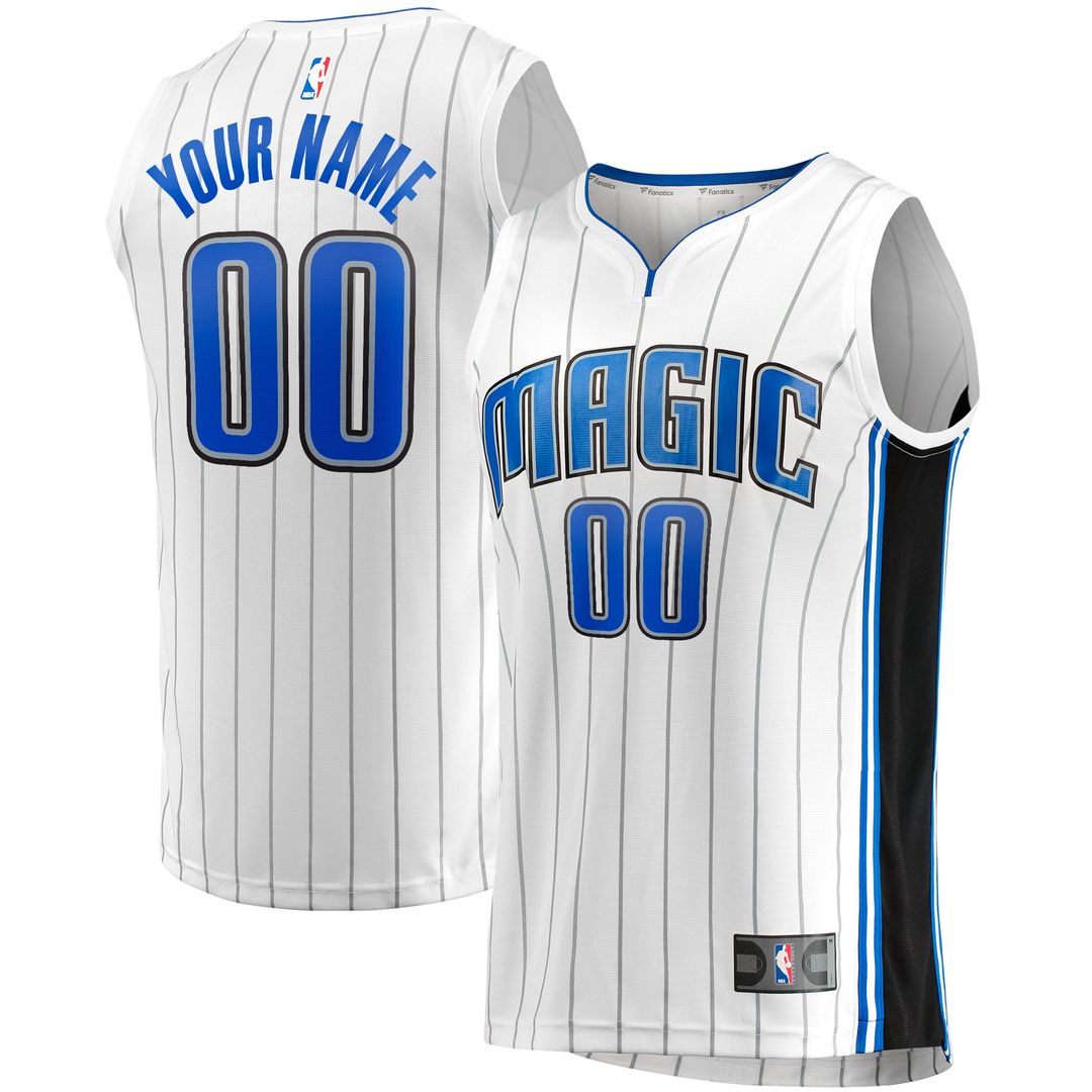 Orlando Magic Fanatics Youth Fast Break Replica Custom Jersey - Association Edition - White | NBA Fan Gear