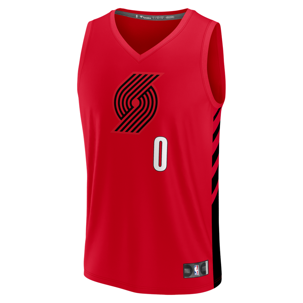 Damian Lillard Portland Trail Blazers Fanatics Fast Break Replica Jersey - Red - Statement Edition | NBA Fan Gear