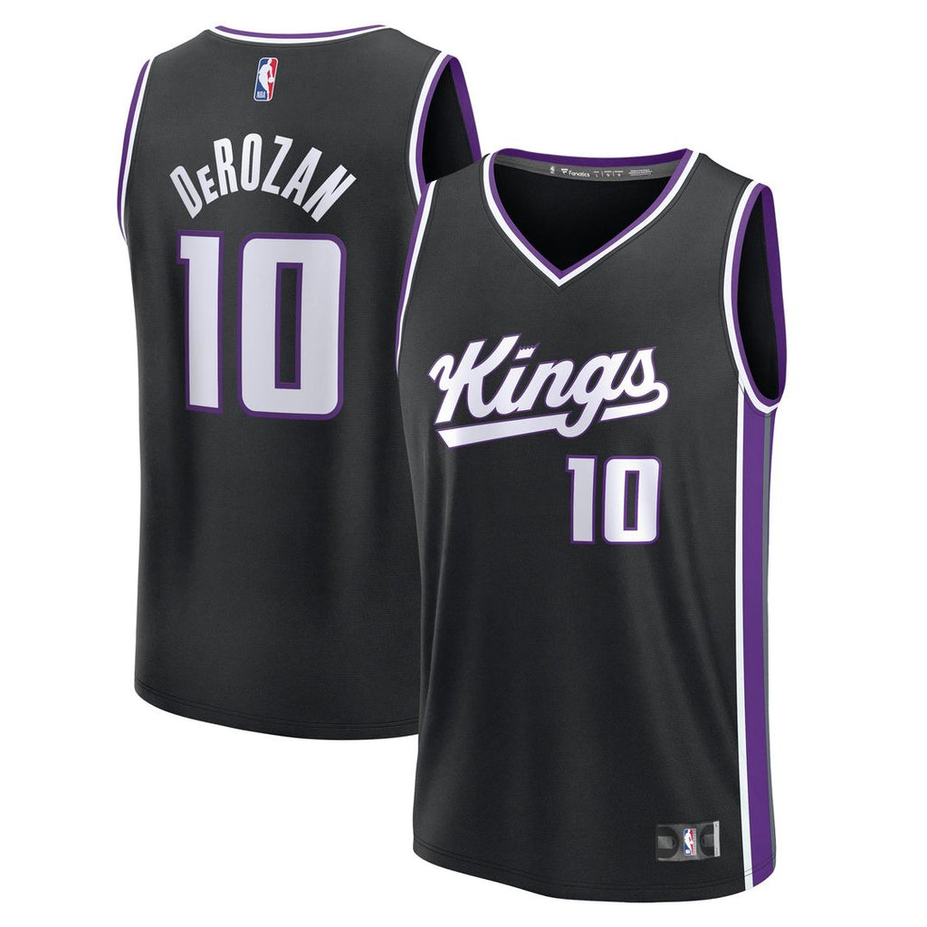 DeMar DeRozan Sacramento Kings Fanatics Youth Fast Break Replica Player Jersey - Icon Edition - Black | NBA Fan Gear