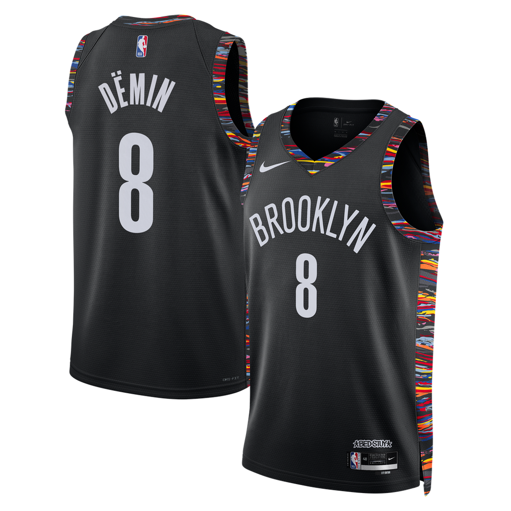 Egor Dëmin Brooklyn Nets Nike Unisex 2025/ 26 Swingman Jersey - City Edition - Black | NBA Fan Gear