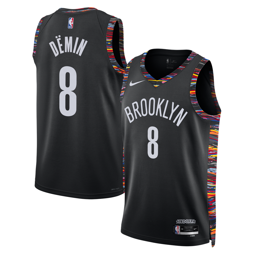 Egor Dëmin Brooklyn Nets Nike Unisex 2025/ 26 Swingman Jersey - City Edition - Black | NBA Fan Gear