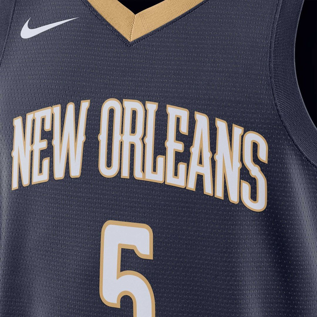 Dejounte Murray New Orleans Pelicans Nike Unisex 2024 Offseason Addition Nike Swingman Jersey - Navy | NBA Fan Gear