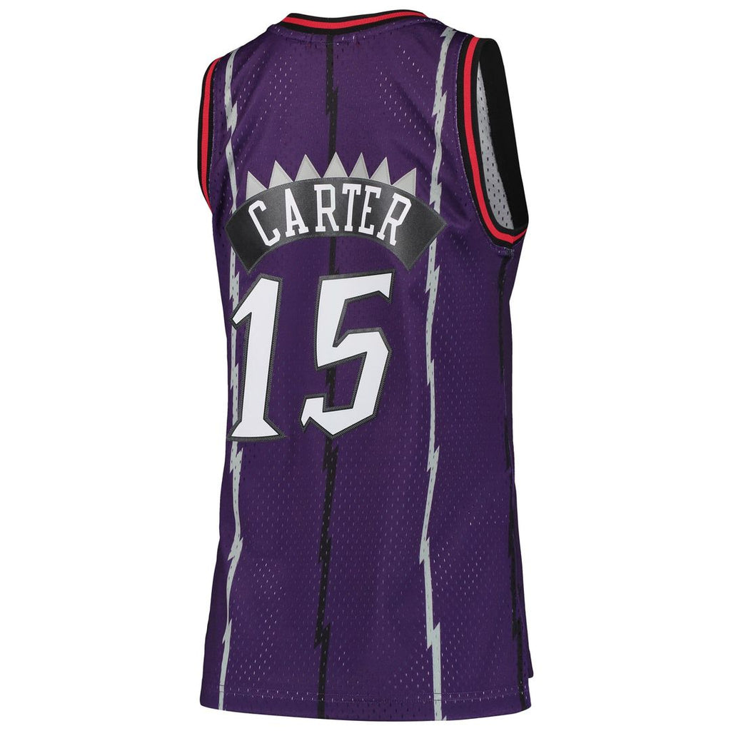 Vince Carter Toronto Raptors Mitchell & Ness Women's 1998/ 99 Hardwood Classics Swingman Jersey - Purple | NBA Fan Gear