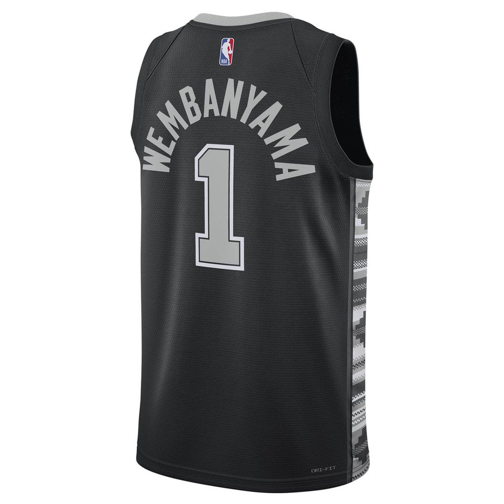 Victor Wembanyama San Antonio Spurs Jordan Brand Unisex Swingman Jersey - Statement Edition - Black | NBA Fan Gear