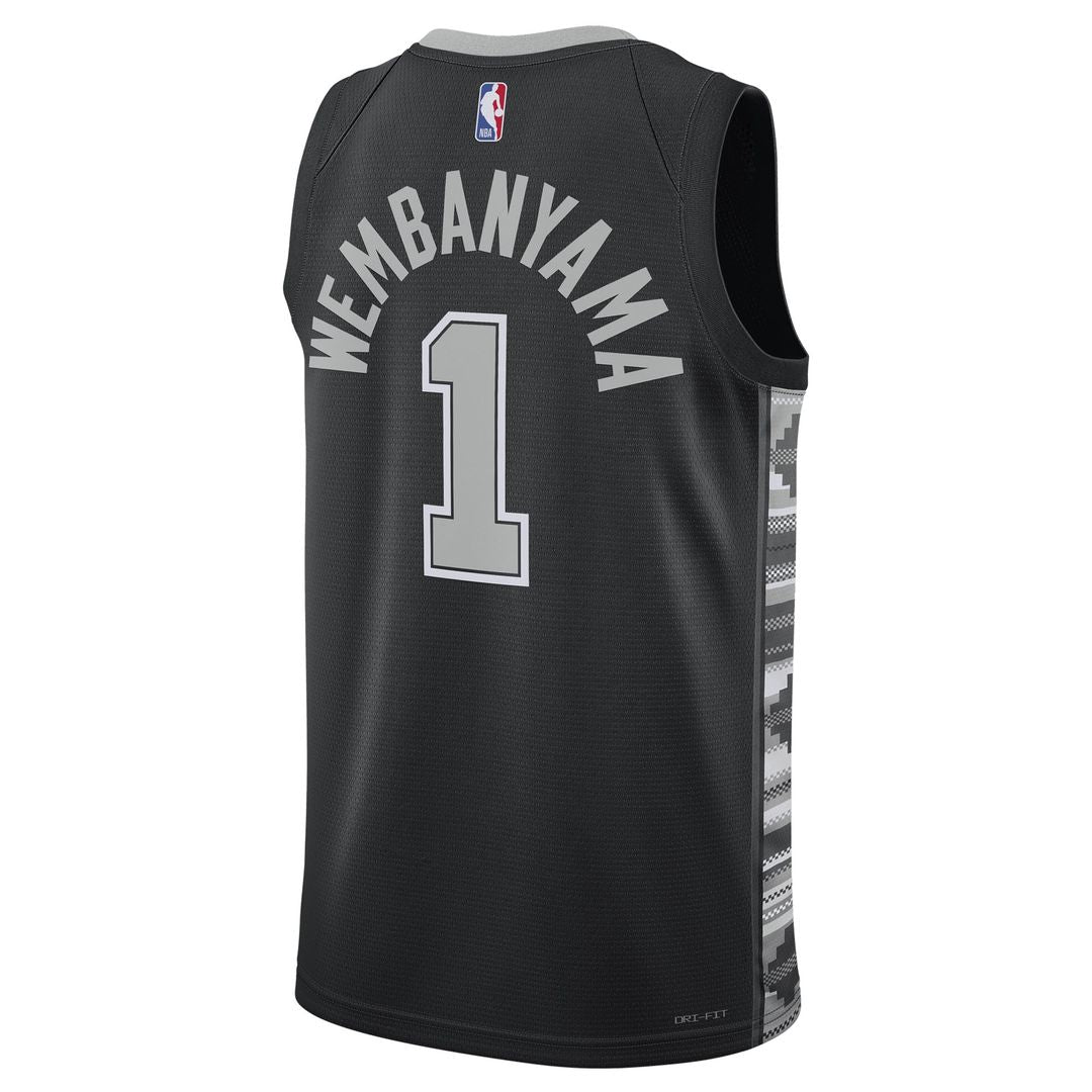 Victor Wembanyama San Antonio Spurs Jordan Brand Unisex Swingman Jersey - Statement Edition - Black | NBA Fan Gear