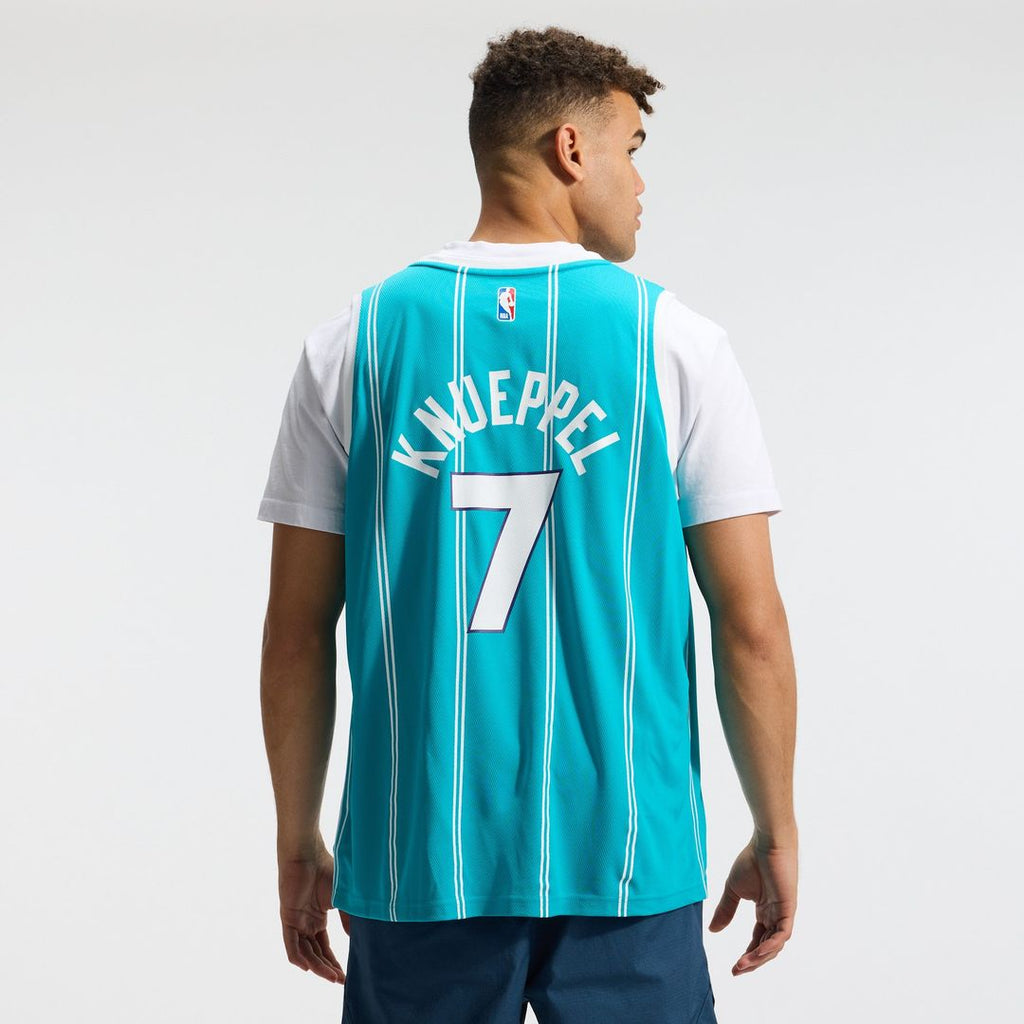 Kon Knueppel Charlotte Hornets Fanatics 2025 NBA Draft First Round Pick Fast Break Replica Jersey - Icon Edition - Teal | Fan Gear