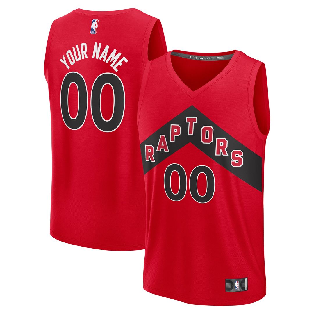 Toronto Raptors Fanatics Fast Break Custom Jersey - Icon Edition - Red | NBA Fan Gear
