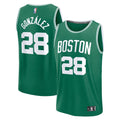 Hugo Gonzalez Boston Celtics Fanatics Youth 2025 NBA Draft First Round Pick Fast Break Replica Jersey - Icon Edition - Kelly Green | Fan Gear
