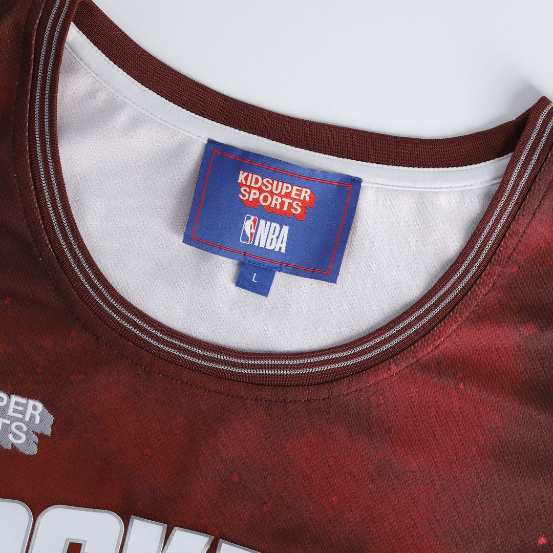 Houston Rockets NBA & KidSuper Studios by Fanatics Unisex Hometown Jersey - Red | NBA x KidSuper Fan Gear