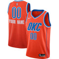 Oklahoma City Thunder Jordan Brand Swingman Custom Jersey - Statement Edition - Orange | NBA Fan Gear