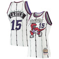 Vince Carter Toronto Raptors Mitchell & Ness 1998/ 99 Hardwood Classics Authentic Jersey - White | NBA Fan Gear