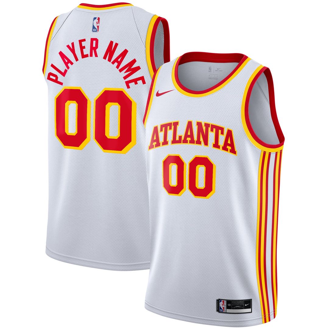 Atlanta Hawks Nike 2020/ 21 Swingman Custom Jersey - Icon Edition - Red | NBA Fan Gear
