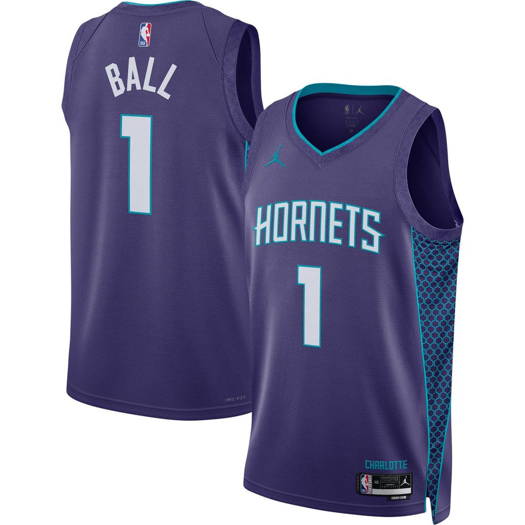 LaMelo Ball Charlotte Hornets Jordan Brand Unisex Swingman Jersey - Statement Edition - Purple | NBA Fan Gear