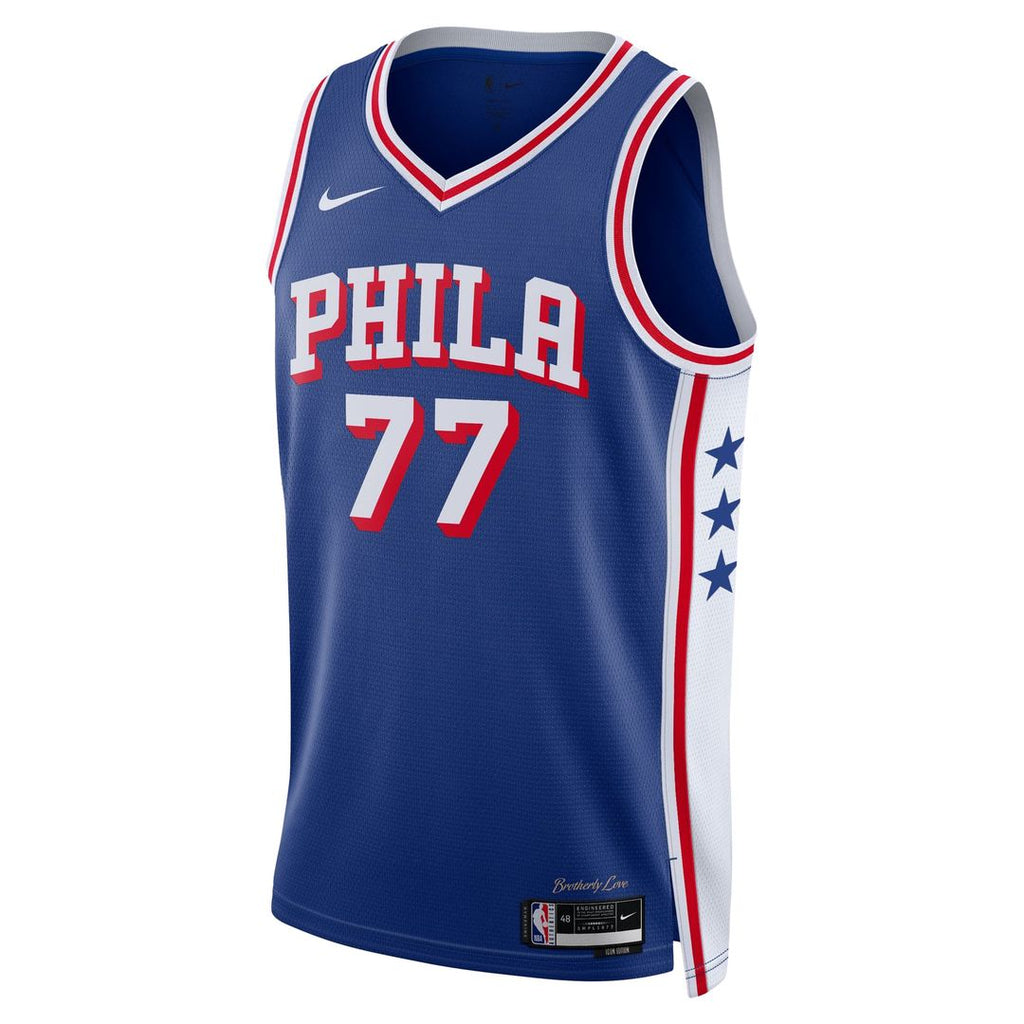 VJ Edgecombe Philadelphia 76ers Nike Unisex Swingman Jersey - Icon Edition - Royal | NBA Fan Gear