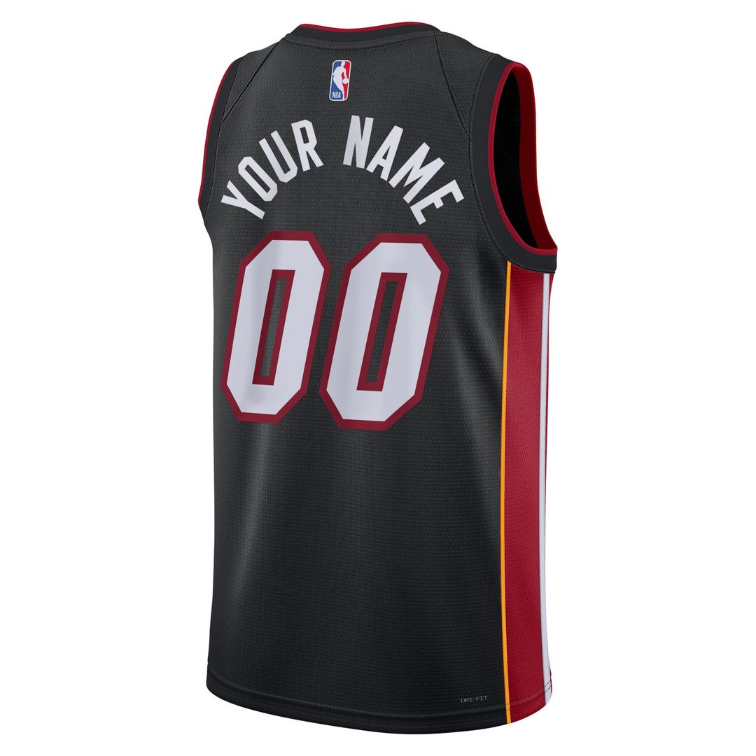 Miami Heat Nike Unisex Swingman Custom Jersey Black - Icon Edition | NBA Fan Gear