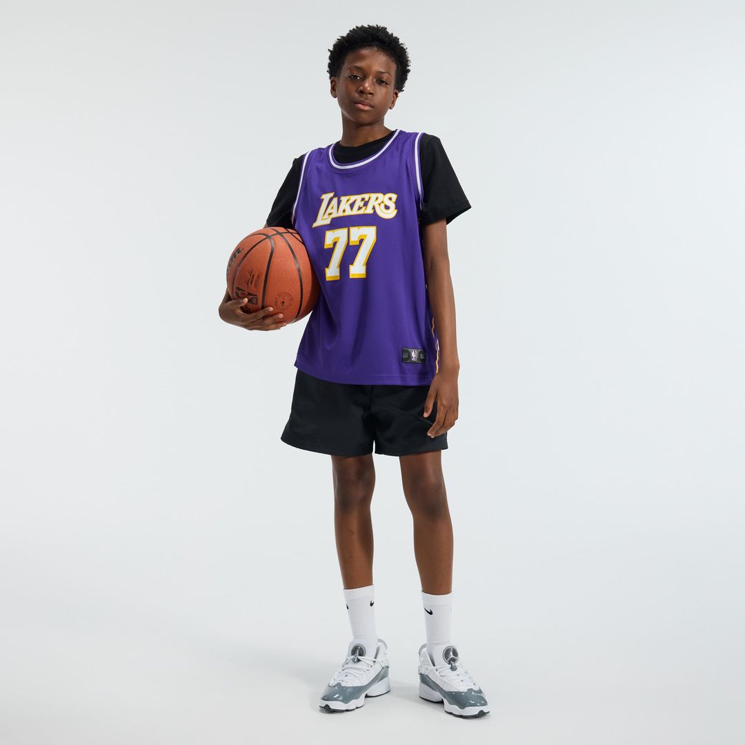 Luka Dončić Los Angeles Lakers Fanatics Youth Fast Break Jersey - Statement Edition - Purple | NBA Fan Gear