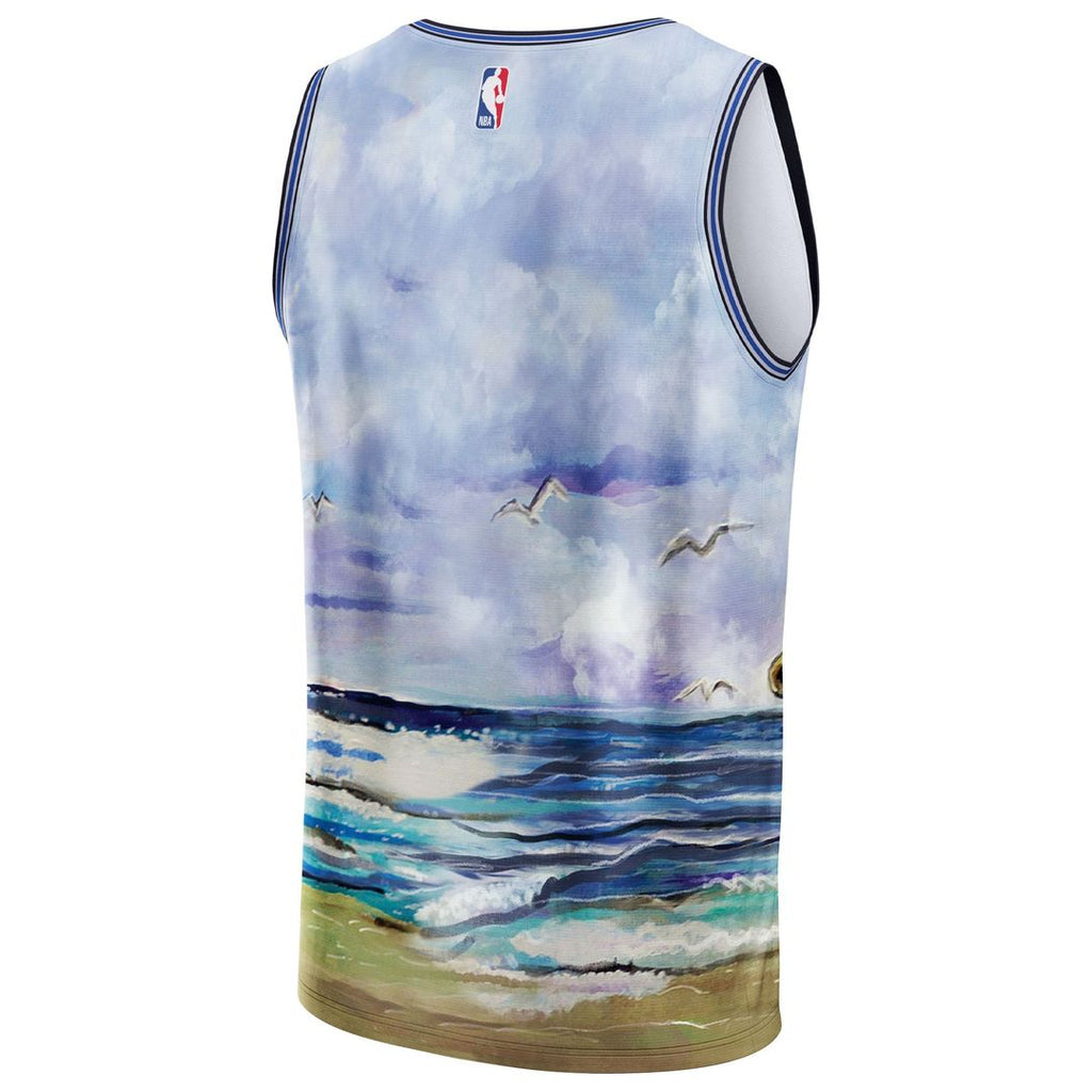 Dallas Mavericks NBA & KidSuper Studios by Fanatics Unisex Hometown Jersey - Blue | NBA x KidSuper Fan Gear