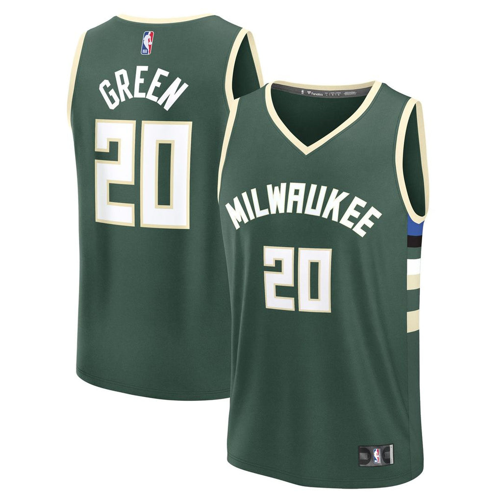A.J. Green Milwaukee Bucks Fanatics Fast Break Replica Player Jersey - Icon Edition - Hunter Green | NBA Fan Gear
