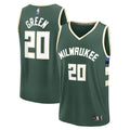 A.J. Green Milwaukee Bucks Fanatics Fast Break Replica Player Jersey - Icon Edition - Hunter Green | NBA Fan Gear