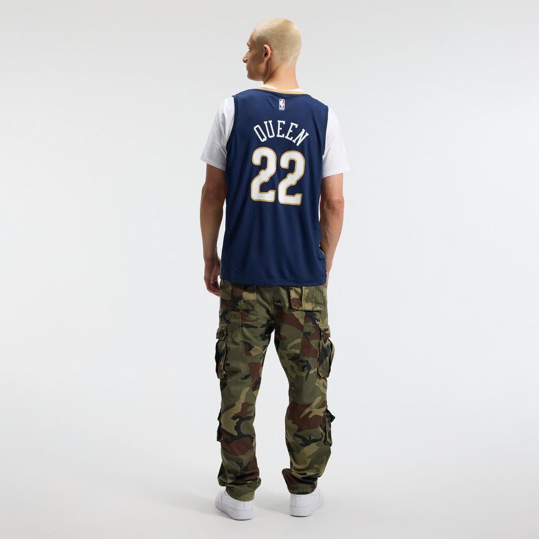 Derik Queen New Orleans Pelicans Fanatics Fast Break Replica Jersey - Icon Edition - Navy | NBA Fan Gear
