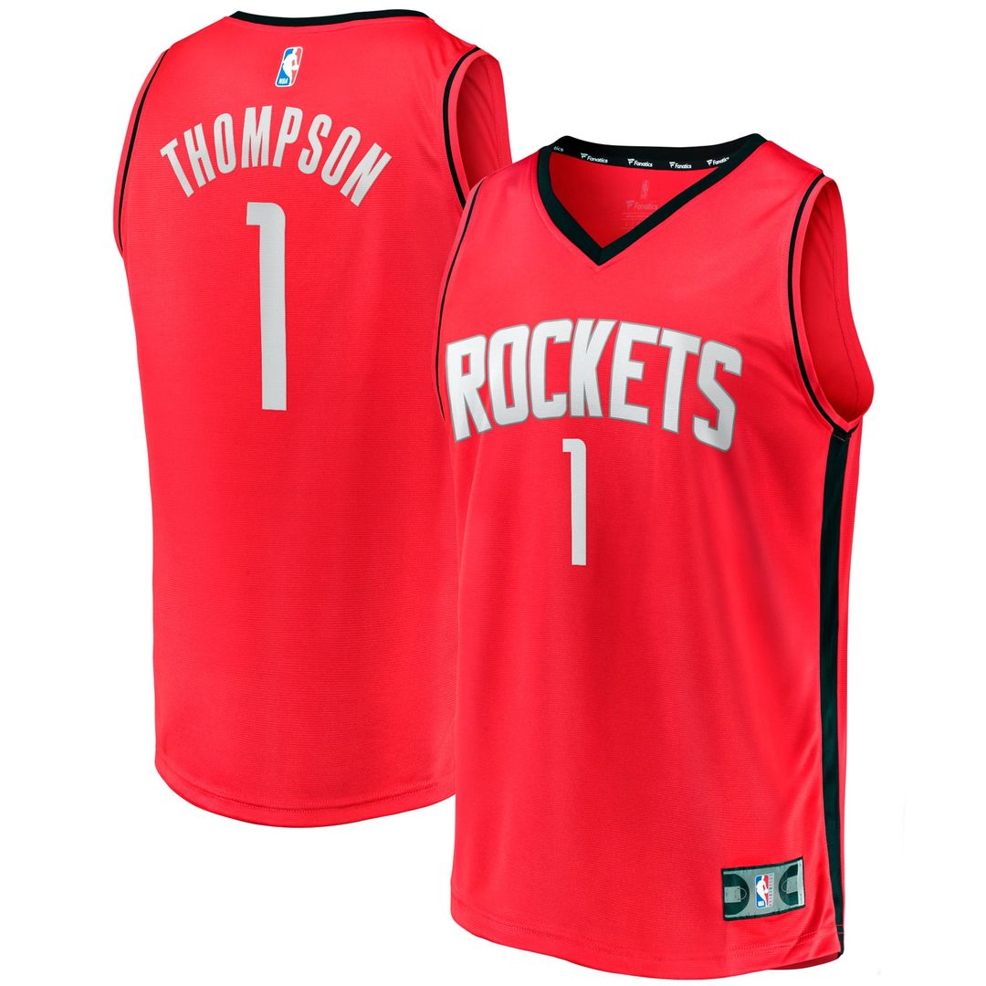 Amen Thompson Houston Rockets Fanatics Youth Fast Break Replica Jersey - Icon Edition - Red | NBA Fan Gear