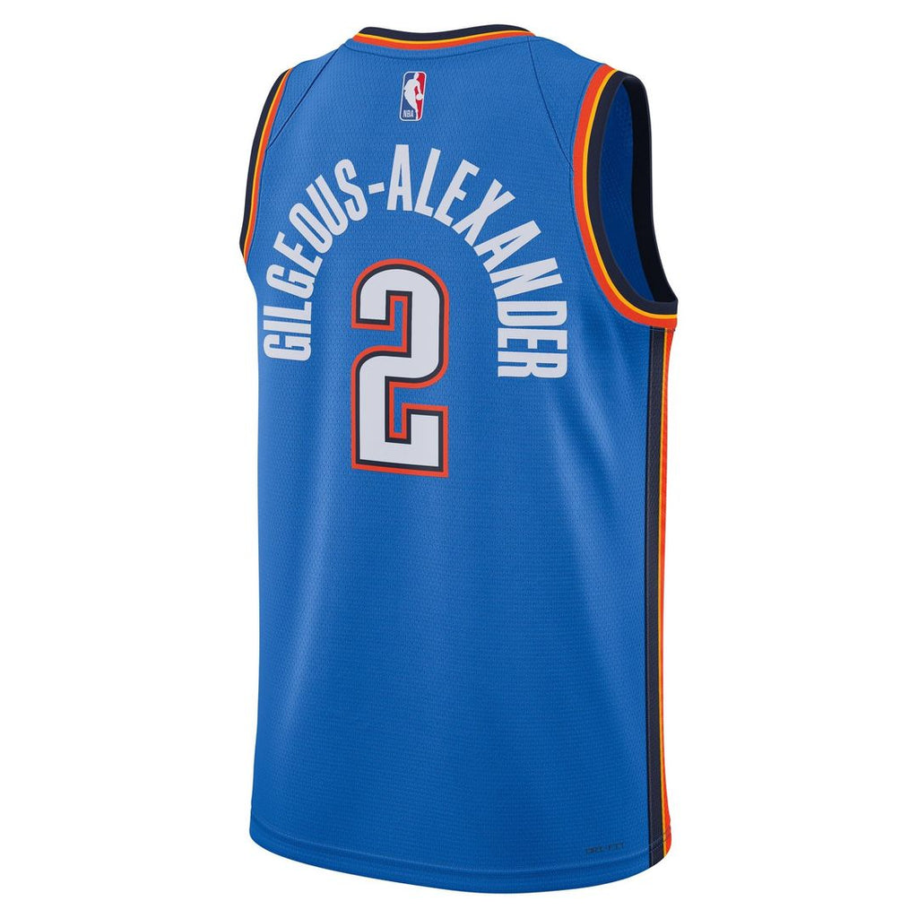 Shai Gilgeous-Alexander Oklahoma City Thunder Nike Unisex Swingman Jersey - Icon Edition - Blue | NBA Fan Gear