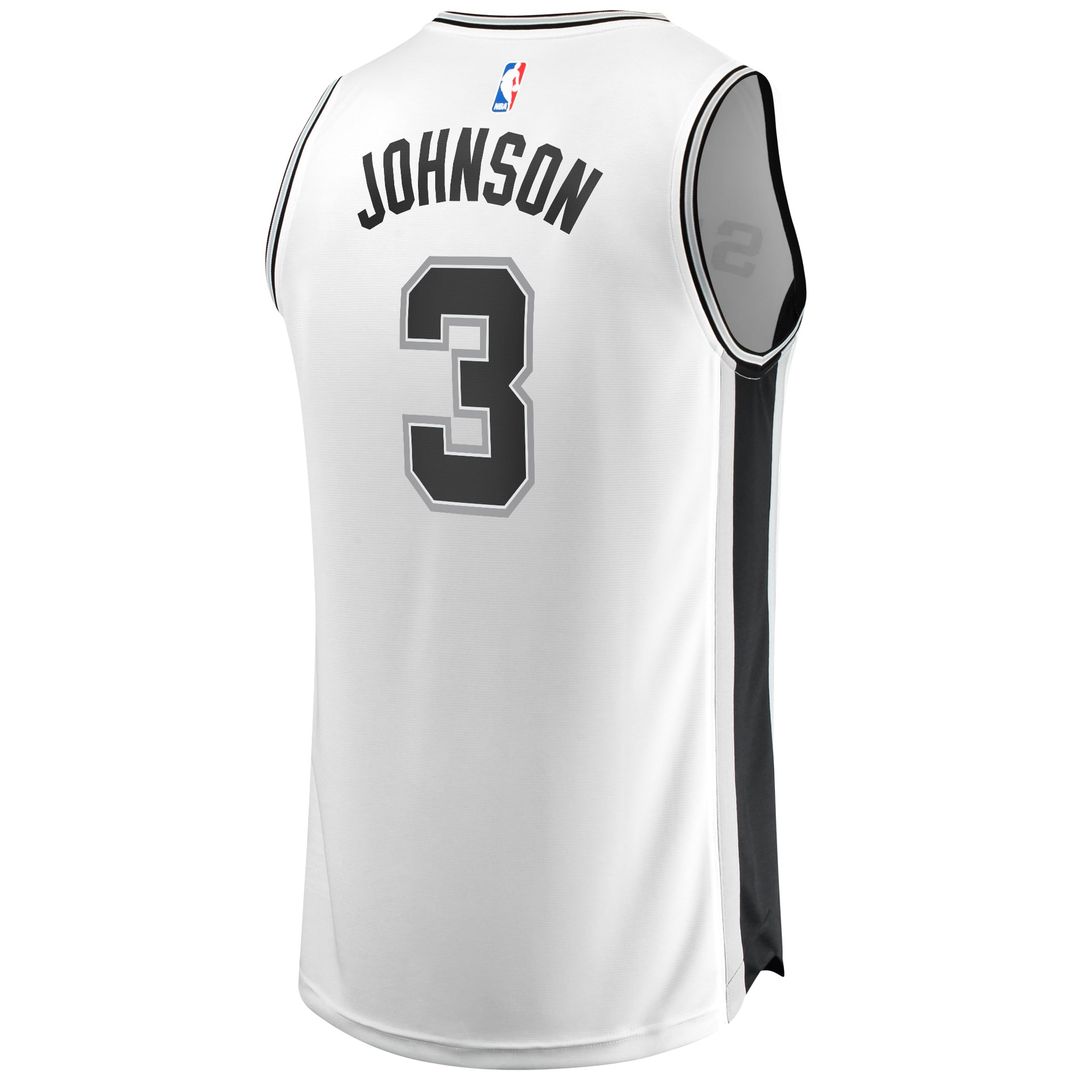 Keldon Johnson San Antonio Spurs Fanatics Fast Break Association Jersey - White | NBA Fan Gear