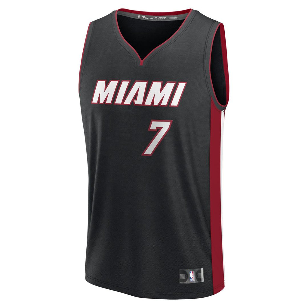 Kel'el Ware Miami Heat Fanatics Fast Break Replica Player Jersey - Icon Edition - Black | NBA Fan Gear