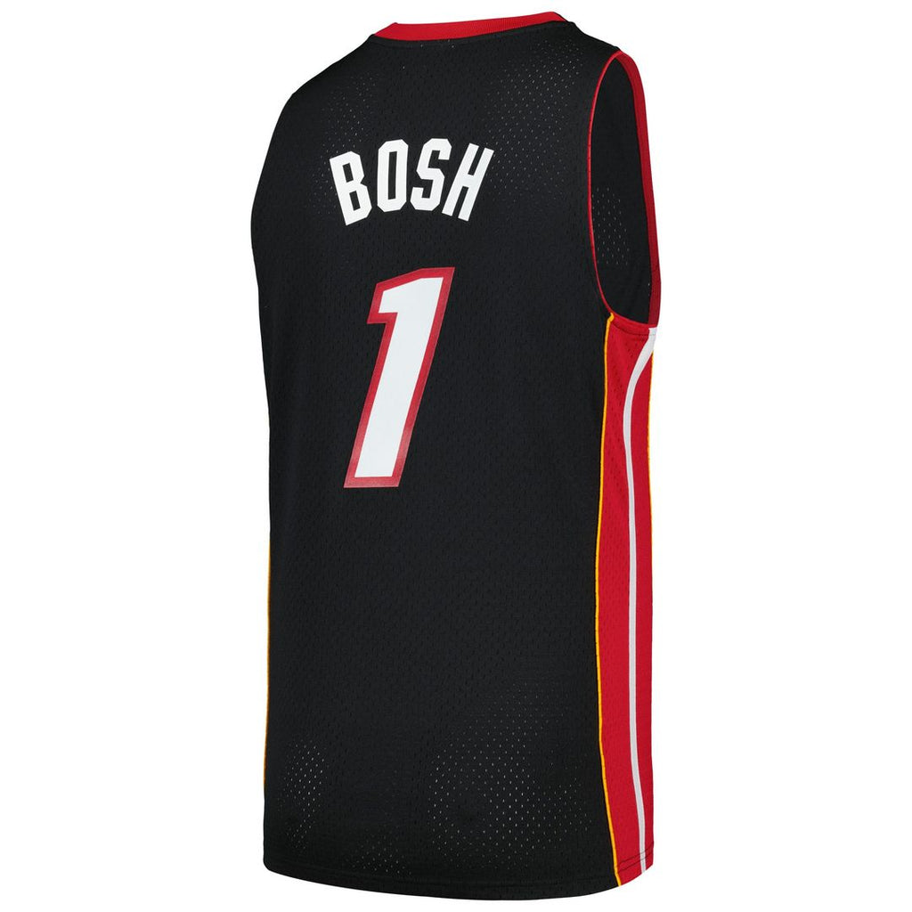 Chris Bosh Miami Heat Mitchell & Ness 2012/ 13 Hardwood Classics Swingman Jersey - Black | NBA Fan Gear