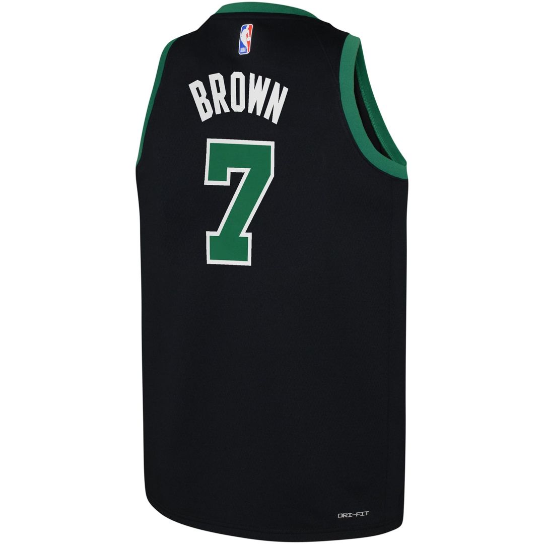 Jaylen Brown Boston Celtics Jordan Brand Youth Swingman Jersey - Statement Edition - Black | NBA Fan Gear