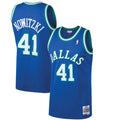 Dirk Nowitzki Dallas Mavericks Mitchell & Ness 1998/ 99 Hardwood Classics Swingman Jersey - Blue | NBA Fan Gear