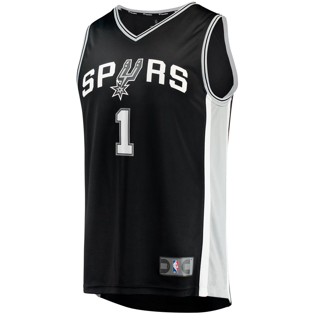 Victor Wembanyama San Antonio Spurs Fanatics Fast Break Replica Jersey - Icon Edition - Black | NBA Fan Gear