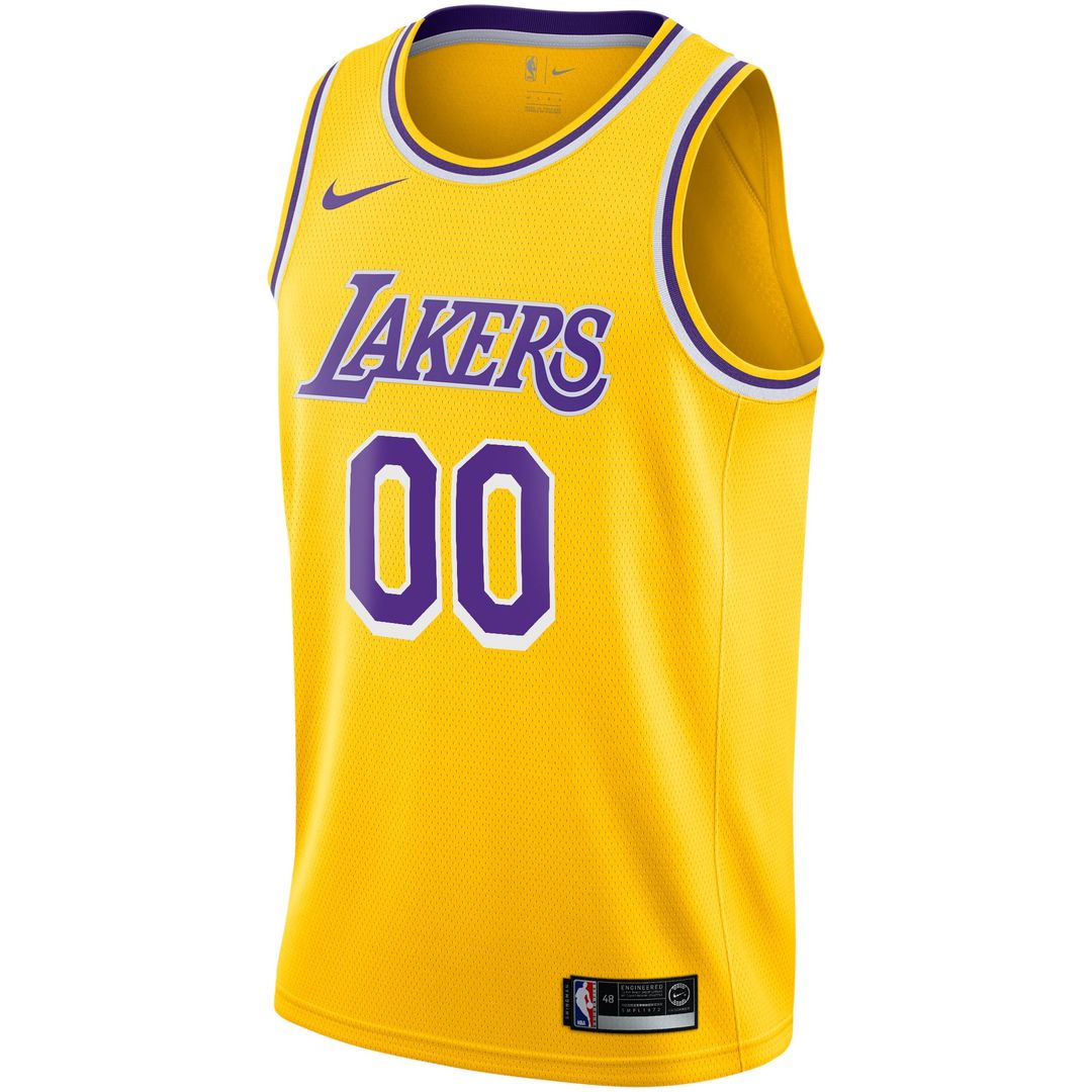Los Angeles Lakers Nike Custom Swingman Jersey Gold - Icon Edition | NBA Fan Gear