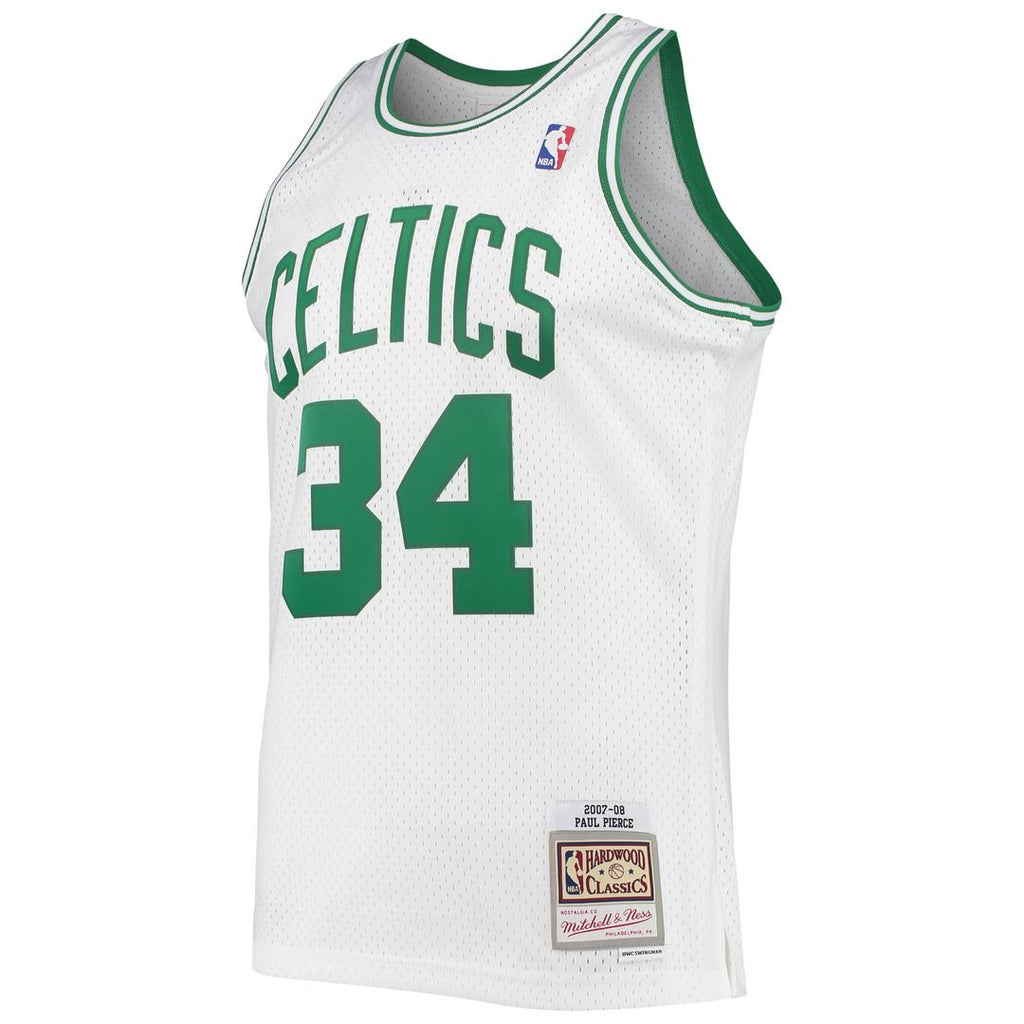 Paul Pierce Boston Celtics Mitchell & Ness Hardwood Classics Swingman Jersey - White | NBA Fan Gear