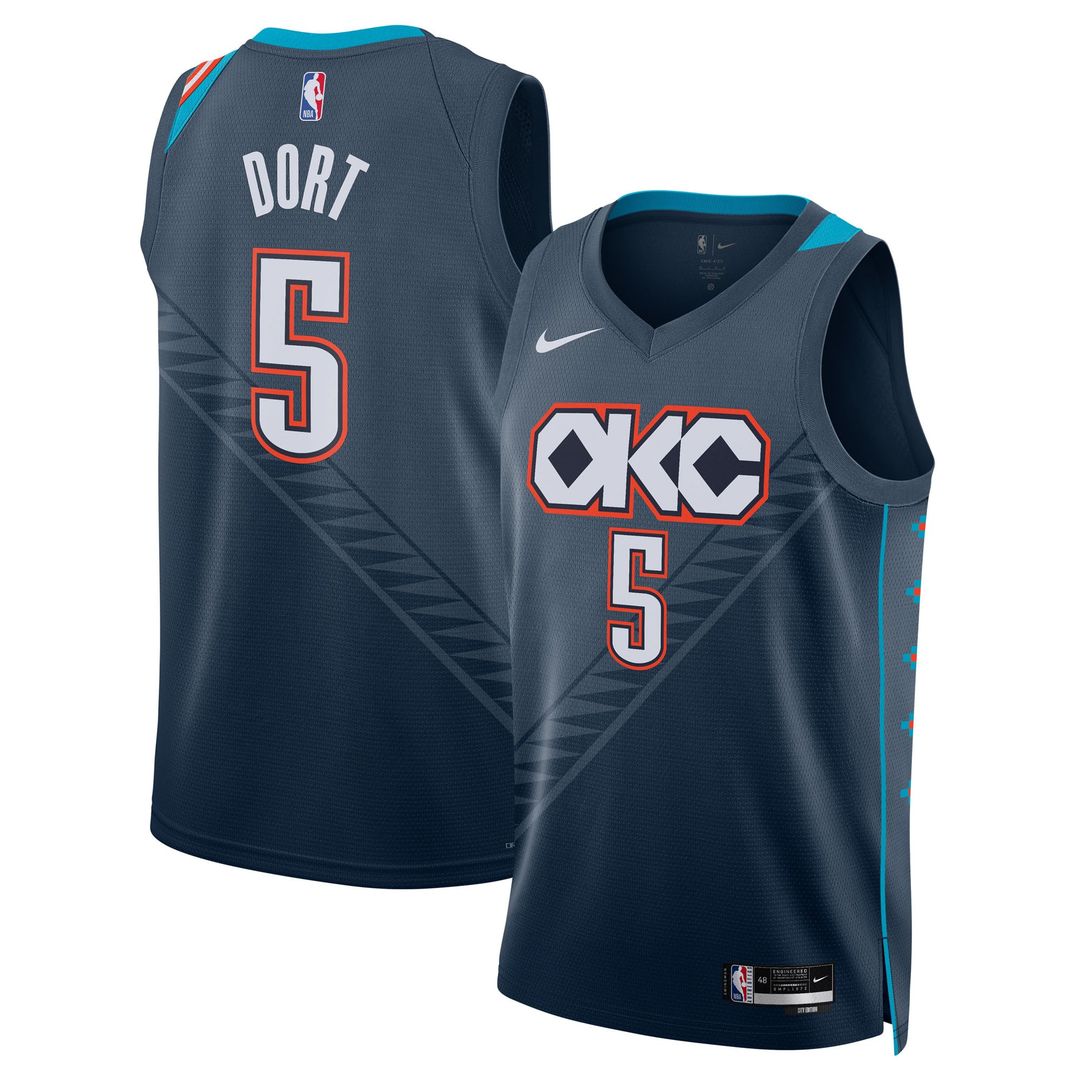 Luguentz Dort Oklahoma City Thunder Nike Unisex 2025/ 26 Swingman Jersey - Navy - City Edition | NBA Fan Gear