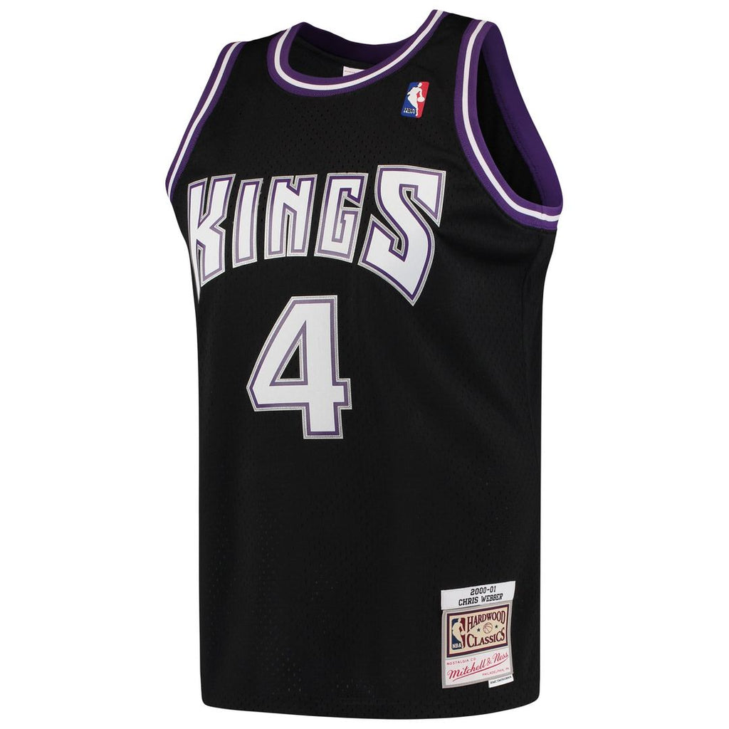 Chris Webber Sacramento Kings Mitchell & Ness 2000/ 01 Hardwood Classics Swingman Jersey - Black | NBA Fan Gear