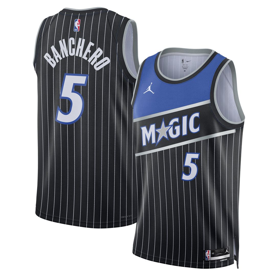 Paolo Banchero Orlando Magic Jordan Brand Unisex Swingman Jersey - Statement Edition - Black | NBA Fan Gear