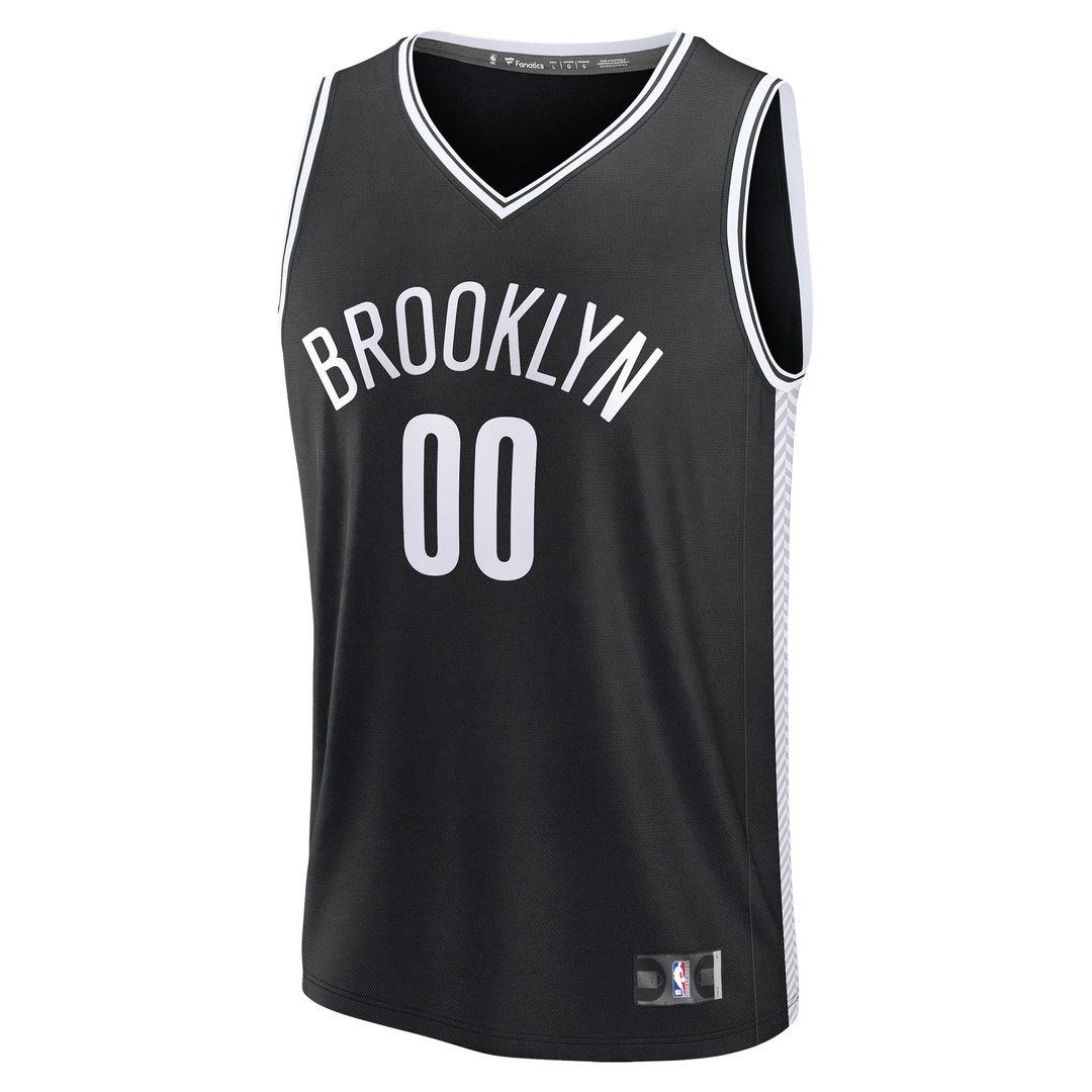 Brooklyn Nets Fanatics Fast Break Custom Jersey - Icon Edition - Black | NBA Fan Gear